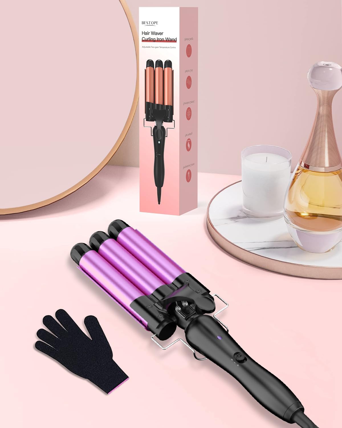 WavyGlow Fer à onduler pro